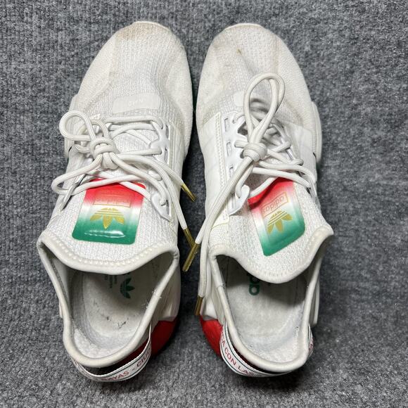 Adidas NMD_R1 V2 Shoes Mens Size 7 White Green Red Mexico City Boost FY6629 - Picture 5 of 10